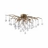 Lampa sufitowa ICICLE 8090-11 Paul Neuhaus | Złoty Plafon Kryształowy G9 Zuma line